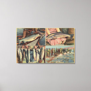 "Fishing is Good in the Northwest" - Chinook Canvas Print