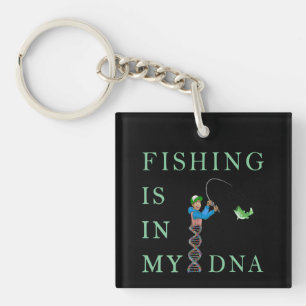 Fishing is in my DNA Key Ring