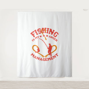 Fishing is my Anger Management Tapestry
