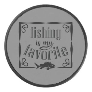 Fishing is my favourite quote  hockey puck