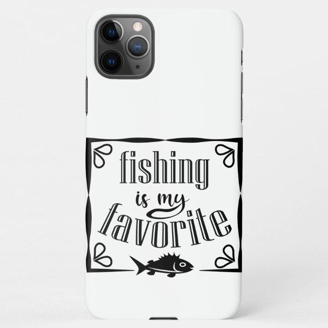 Fishing is my favourite quote  iPhone case (Back)