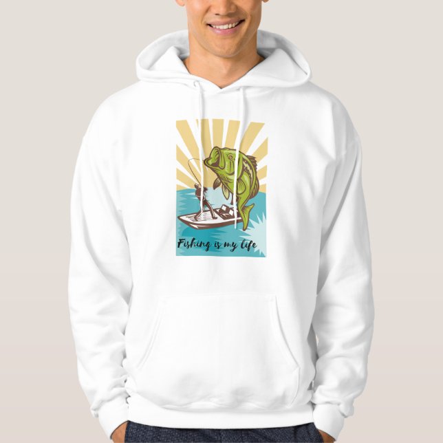 fishing is my life hoodie (Front)