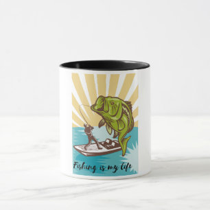 fishing is my life mug