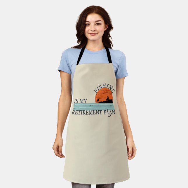 fishing is my retirement plan  apron (Worn)
