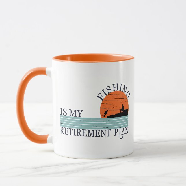 fishing is my retirement plan  mug (Left)