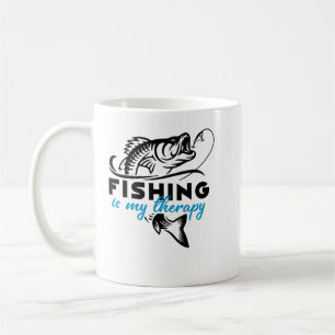 Fishing Is My Therapy Coffee Mug