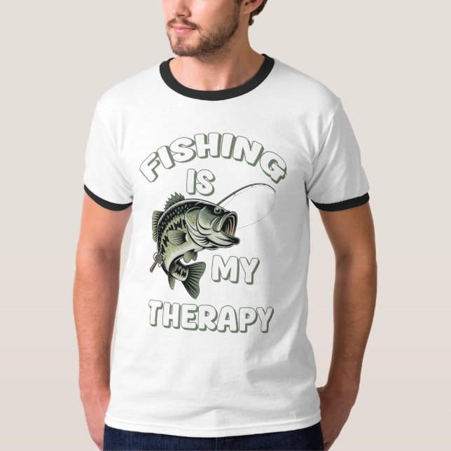 Fishing Is My Therapy T-Shirt (Front)