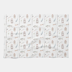 Fishing Is The Sport Of Drowning Worms Tea Towel
