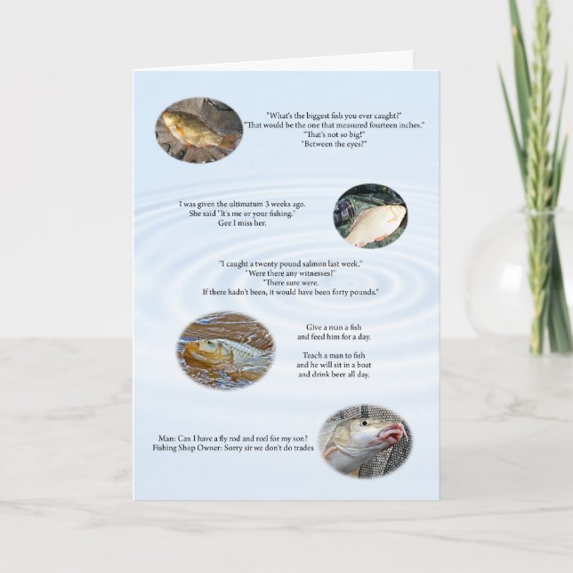 Fishing jokes card number 2 (Front)