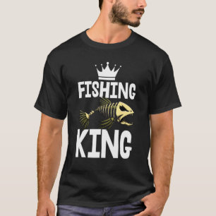 Fishing King Tee Skeleton Fish Bone Tees Sharp Tee