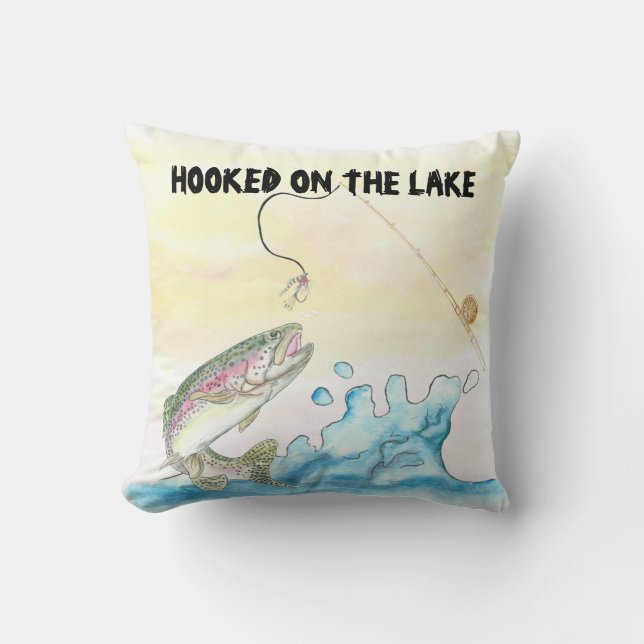 Fishing Lake Pillow (Front)