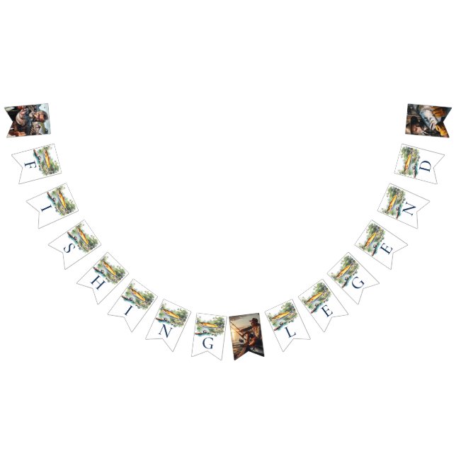 Fishing Legend Adult Birthday Photo Bunting (All)