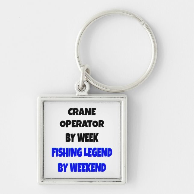 Fishing Legend Crane Operator Key Ring (Front)