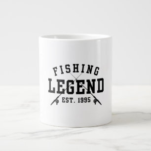 Fishing Legend Established 1995 Large Coffee Mug
