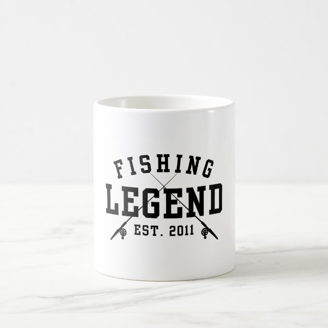 Fishing Legend Established 2011 Coffee Mug (Center)