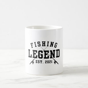 Fishing Legend Established 2021 Coffee Mug