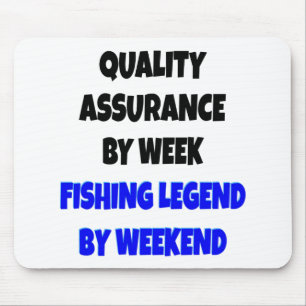 Fishing Legend Quality Assurance Clerk Mouse Mat