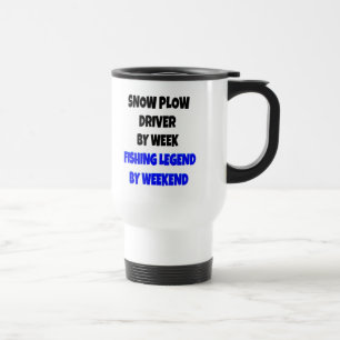 Fishing Legend Snow Plough Driver Travel Mug