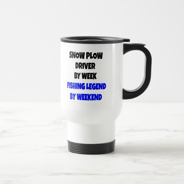 Fishing Legend Snow Plough Driver Travel Mug (Right)