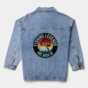 FISHING LEGENDS ARE BORN IN JULY DENIM JACKET