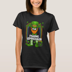 Fishing Leprechaun Family Matching St Patricks Day T-Shirt