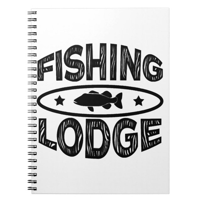 Fishing Lodge Fishing Notebook (Front)