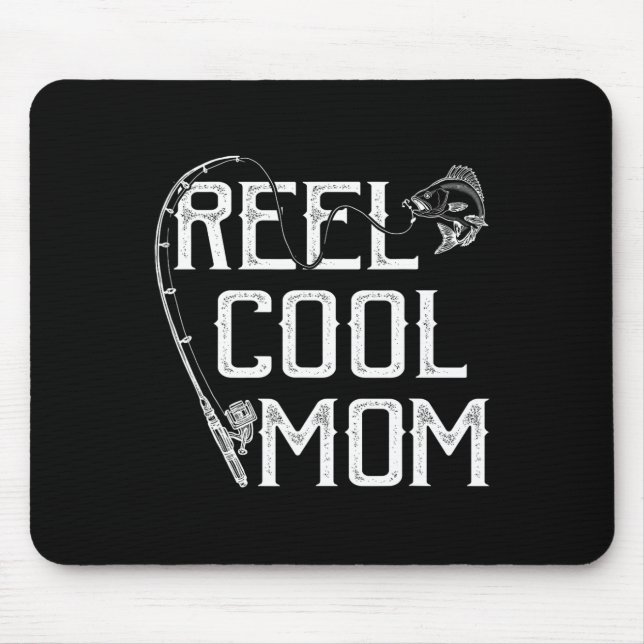 Fishing Lover Gift Reel Cool Mum Fisher Price Lovi Mouse Mat (Front)