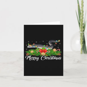 Fishing Lover Matching Santa Hat Eels Fish Christm Card