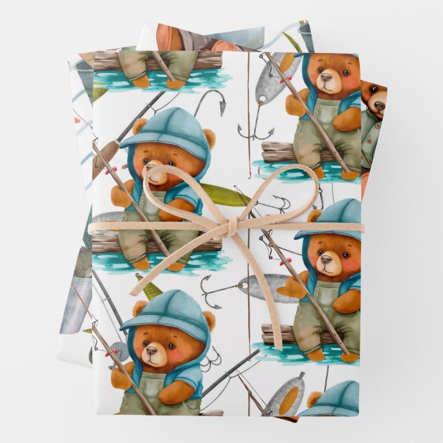 Fishing Lover  Wrapping Paper Sheet (In situ)