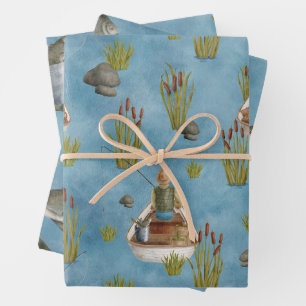 Fishing Lover  Wrapping Paper Sheet
