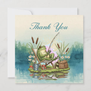 Fishing Lovers Anglers Fishermen  Thank You Card