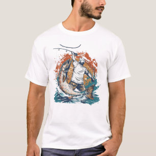 Fishing Lovers, Fisher Man in bot T-Shirt
