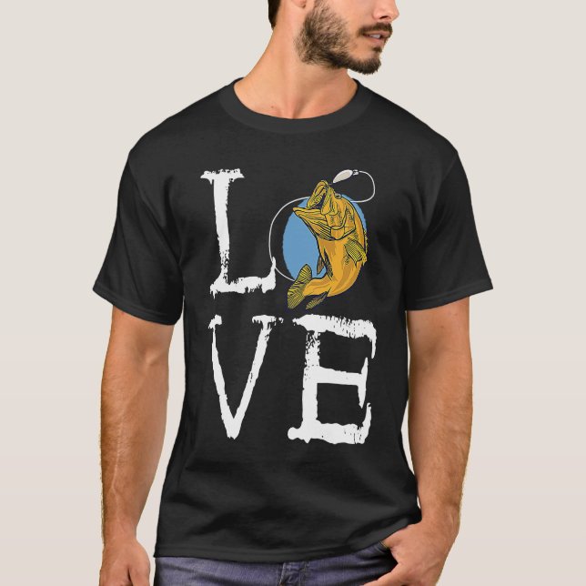 Fishing lovers, fishermen, fishing, fish, love, ho T-Shirt (Front)