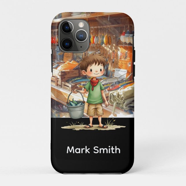 Fishing lovers  luggage tag Case-Mate iPhone case (Back)