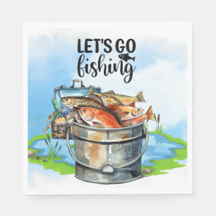 Fishing Lovers Reel in the Charm: Napkin