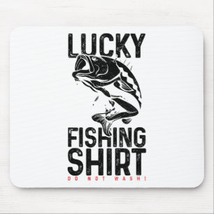 Fishing Lucky Charm Fisherman Funny Gift Mouse Mat