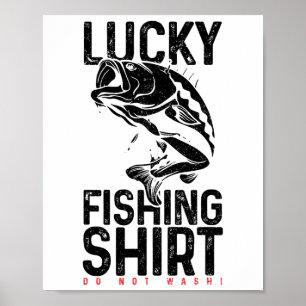 Fishing Lucky Charm Fisherman Funny Gift  Poster