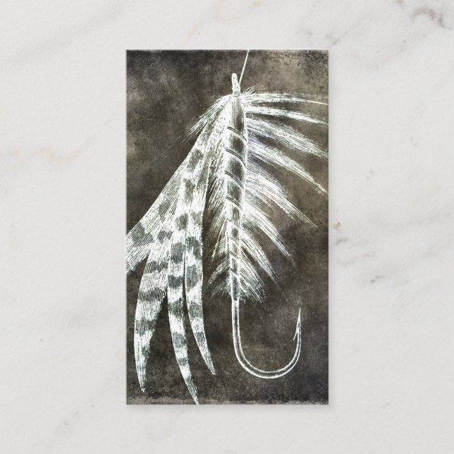 Fishing Lure - Fly Fishing Angling Fish Hook Business Card (Front)