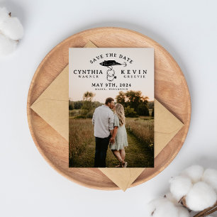 Fishing Lure Hooks Wedding Rings Save the Date