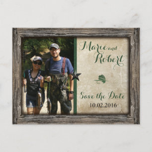 Fishing Lure Wedding Photo Save the Date Postcard