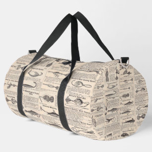 Fishing Lures Advertising Fisherman Art Duffle Bag