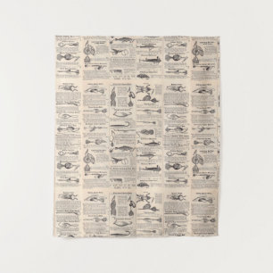 Fishing Lures Advertising Fisherman Art Tapestry