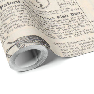 Fishing Lures Advertising Fisherman Art Wrapping Paper