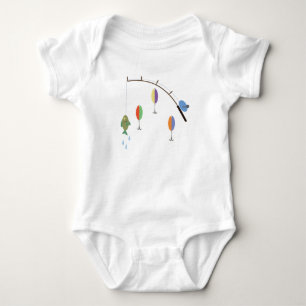 Fishing Lures Baby Bodysuit