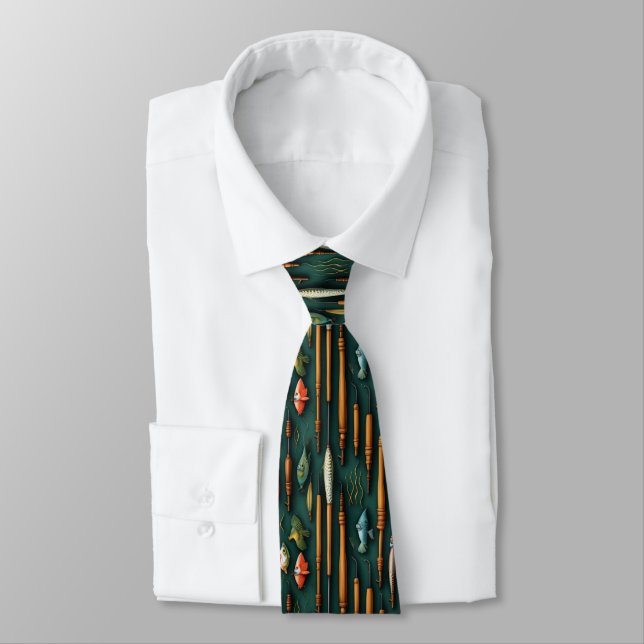 Fishing Lures Collection Tie (Tied)