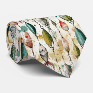 Fishing Lures Fisherman Tie