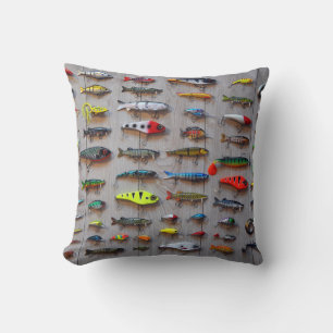 Fishing Lures Gone Fishing Gifts for Fishermen Cushion