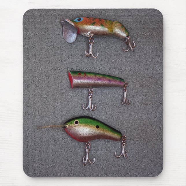 Fishing Lures Mousepad (Front)