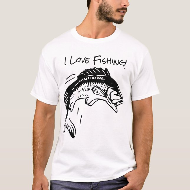 Fishing Men's Basic T-Shirt (Front)