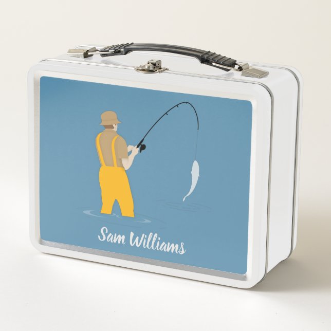 Fishing Metal Lunch Box (Front)